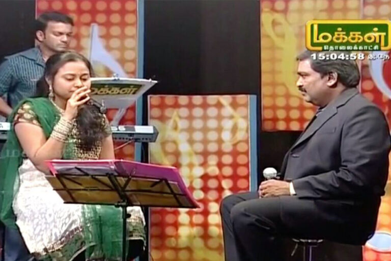 Priyadarshini as Celebrity Guest in Makkal TV