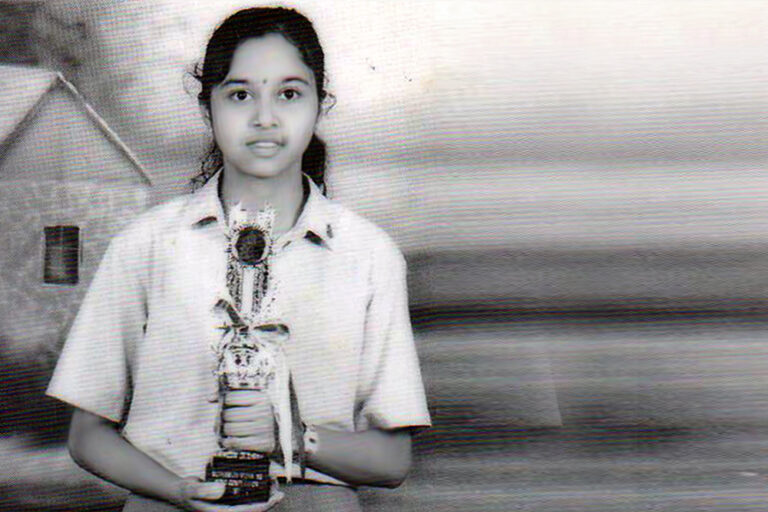 Priyadarshini conferred the title ‘Nightingale’ after she won multiple championship trophies in singing competitions in Singapore