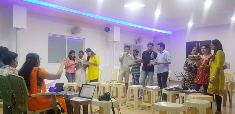 Priyadarshini taking Film Music singing masterclass for special adults batch