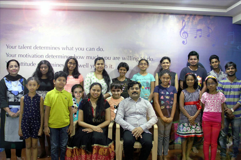 Priyadarshini along with Music Composer Mahesh Mahadev and Western Music students appearing for International Music Board examinations