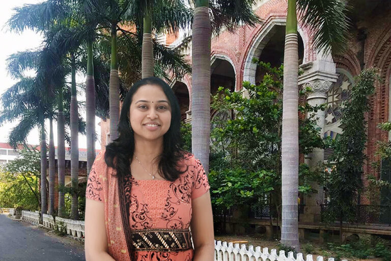 Priyadarshini while pursuing her Master’s Degree in Music at University of Madras, India.